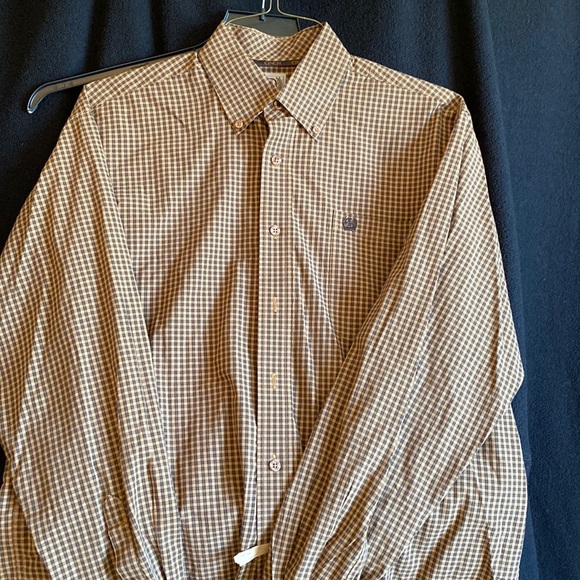 Cinch Other - Cinch brown button up.  Small